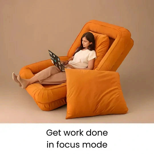 🛋️ The Lazy Sofa™ — Ultimate Convertible Floor Sofa | Luxurious Comfort, Space-Saving Design, Adjustable Backrest | Perfect for Lounging, Napping & Hosting Guests