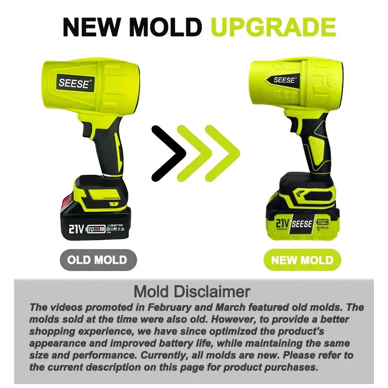 SEESE™ Turbo Jet Blower – The Ultimate Cordless Power Tool for Cleaning, Car Drying, & Snow Blowing